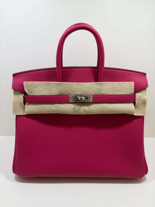 Hermès Birkin 25 retourne veau togo colore Rose mexico ( fuxia ) stampa G NUOVA Settembre 2026 hardware palladio