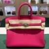 Hermès Birkin 25 retourne veau togo colore Rose mexico ( fuxia ) stampa G NUOVA Settembre 2026 hardware palladio
