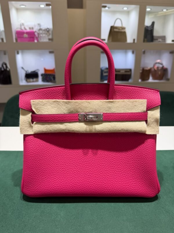Hermès Birkin 25 retourne veau togo colore Rose mexico ( fuxia ) stampa G NUOVA Settembre 2026 hardware palladio